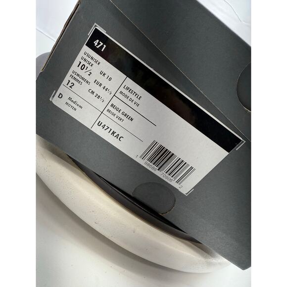 NEW BALANCE 471 Mens Size 10.5 Angora Garter Snake Grey Retro Sneakers‎ U471KAC main image 7